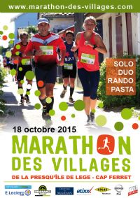 Marathon des Villages. Du 21 au 22 octobre 2017 à Lège-Cap-Ferret. Gironde.  09H30